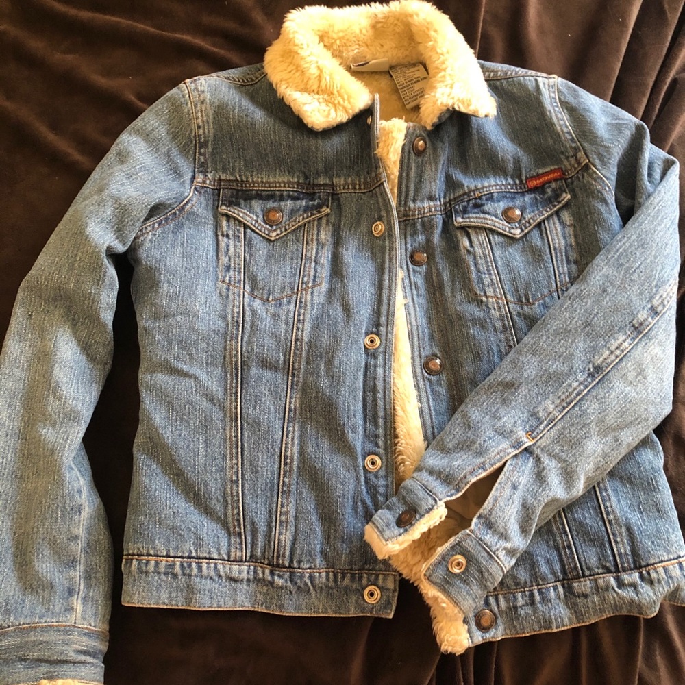 🦋ROXY denim and fur lining jacket🦋